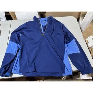 Zero Restriction Jacket Mens Size XL Blue Half Zip Pullover